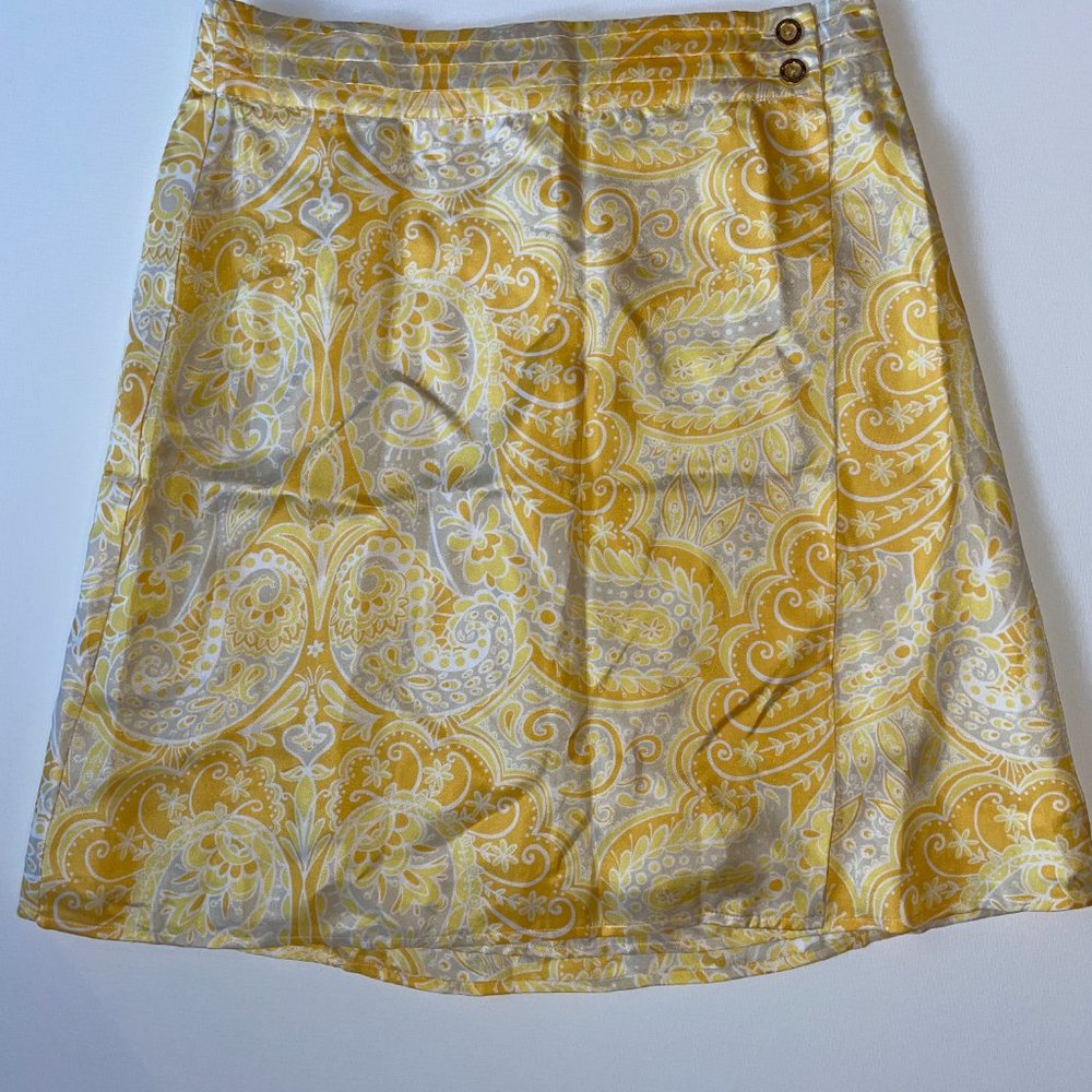 Lily Pultizer 100% Silk Pattern Skirt